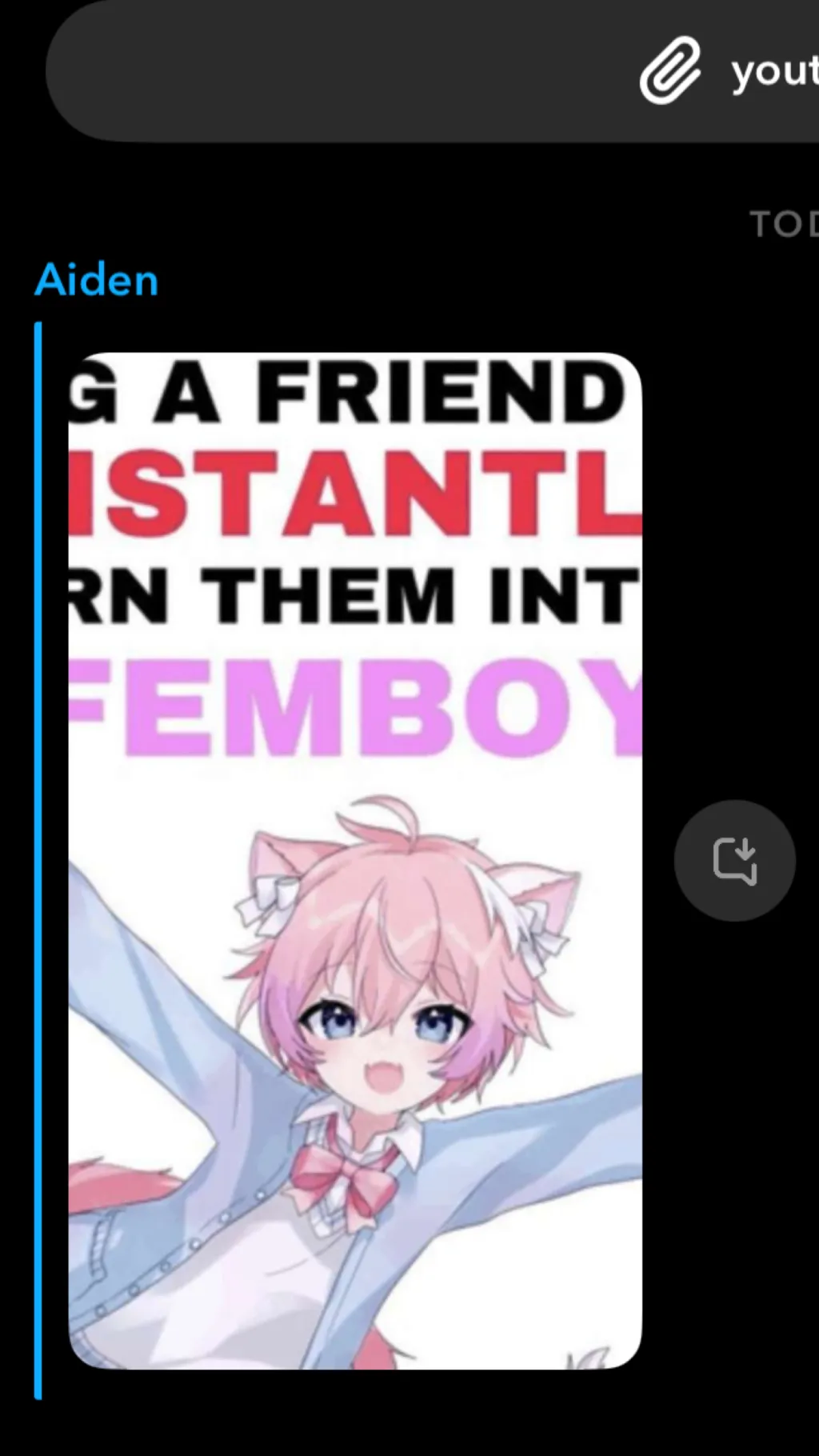 ai character: ￼ cat girl infect  background