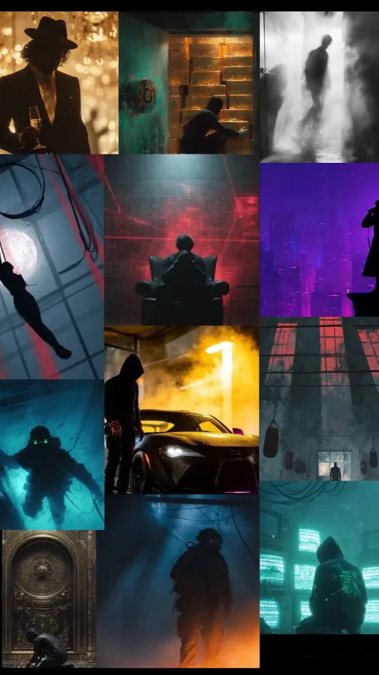 ai character: The heist  background