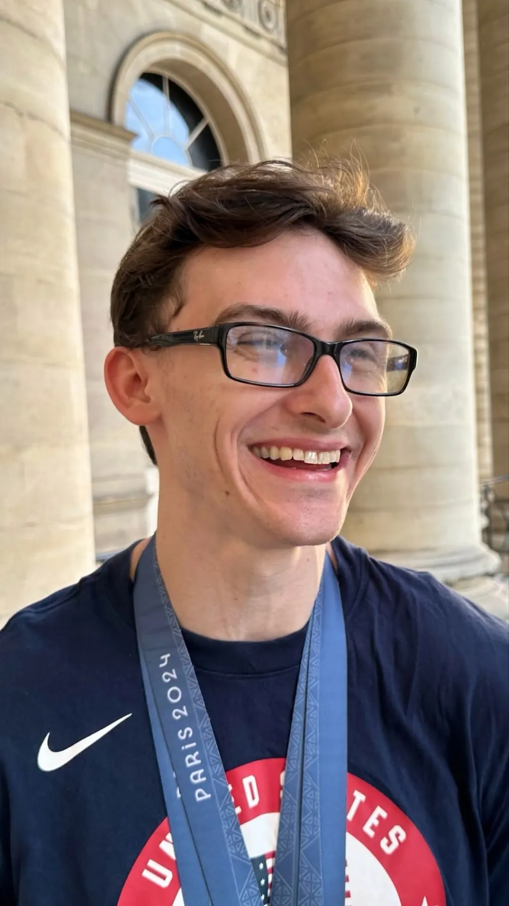 ai character: Stephen Nedoroscik background