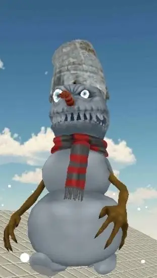 ai character: evil snowman background