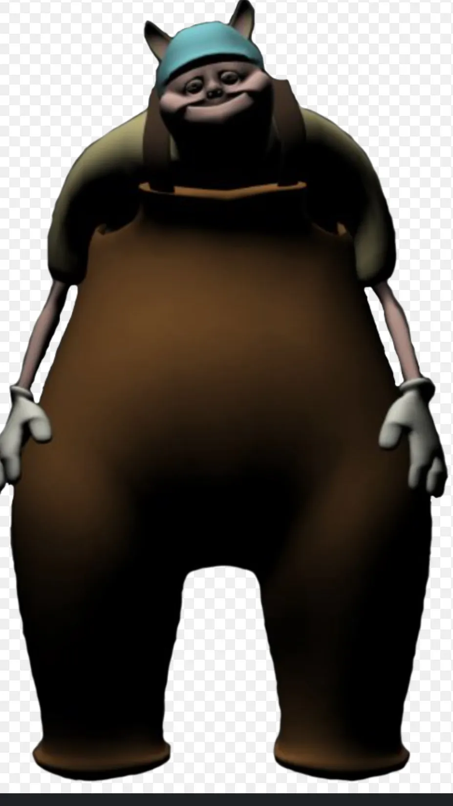 ai character: Uncle samsonite  background
