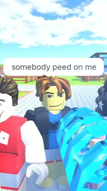 ai character: who peed on me background