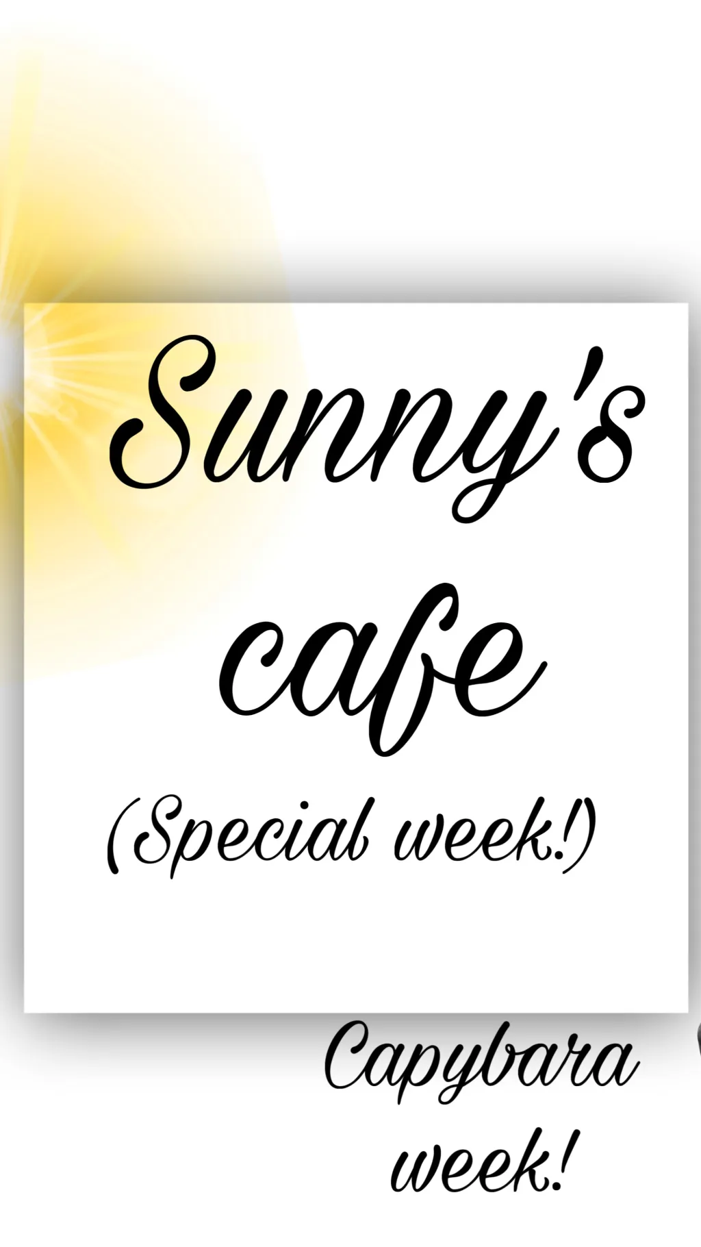 ai character: Sunny’s cafe★! background