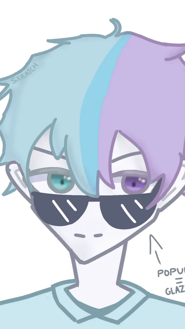 ai character: candy blosom background