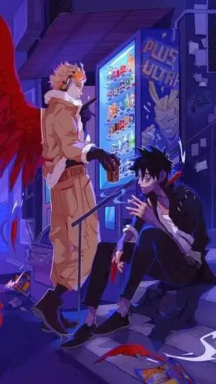 ai character: Hot wings background