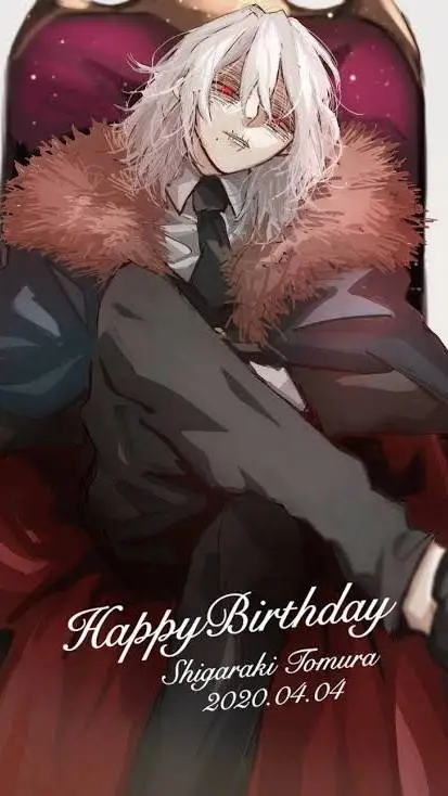 ai character: Shigaraki B-day background