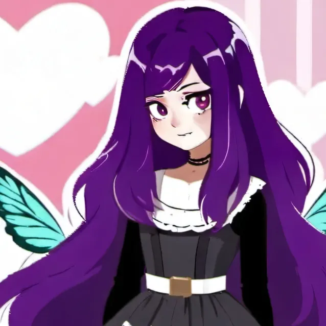 chat with ai character: purple violet.