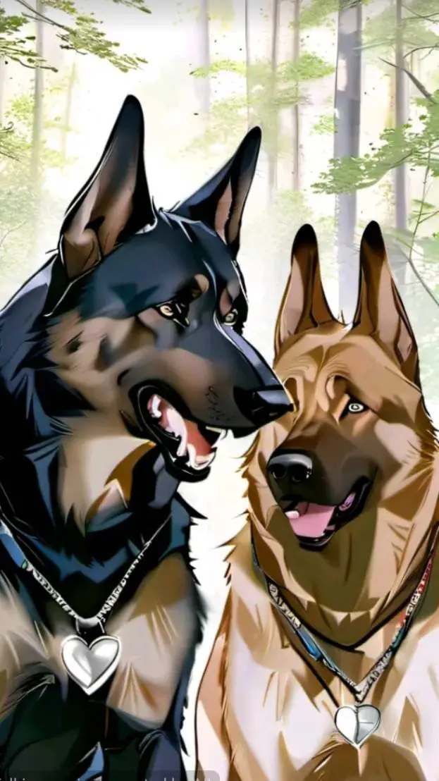 ai character: Hunter dogs! background