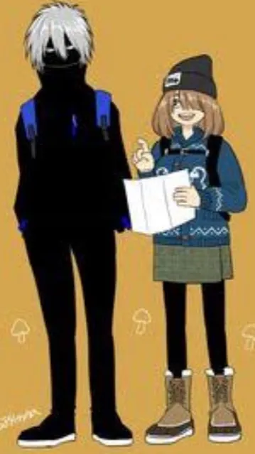 ai character: Kinoko x kuroiro background