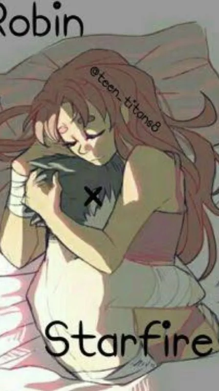 ai character: Robin x Starfire  background