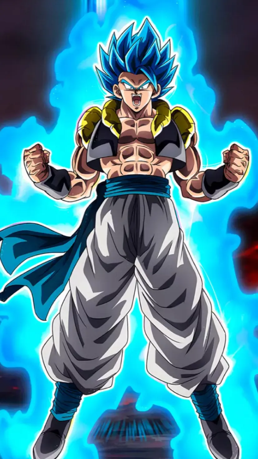 ai character: Super gogeta background