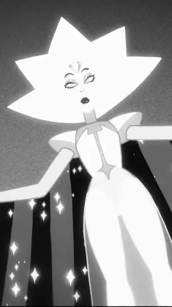 ai character: White Diamond background