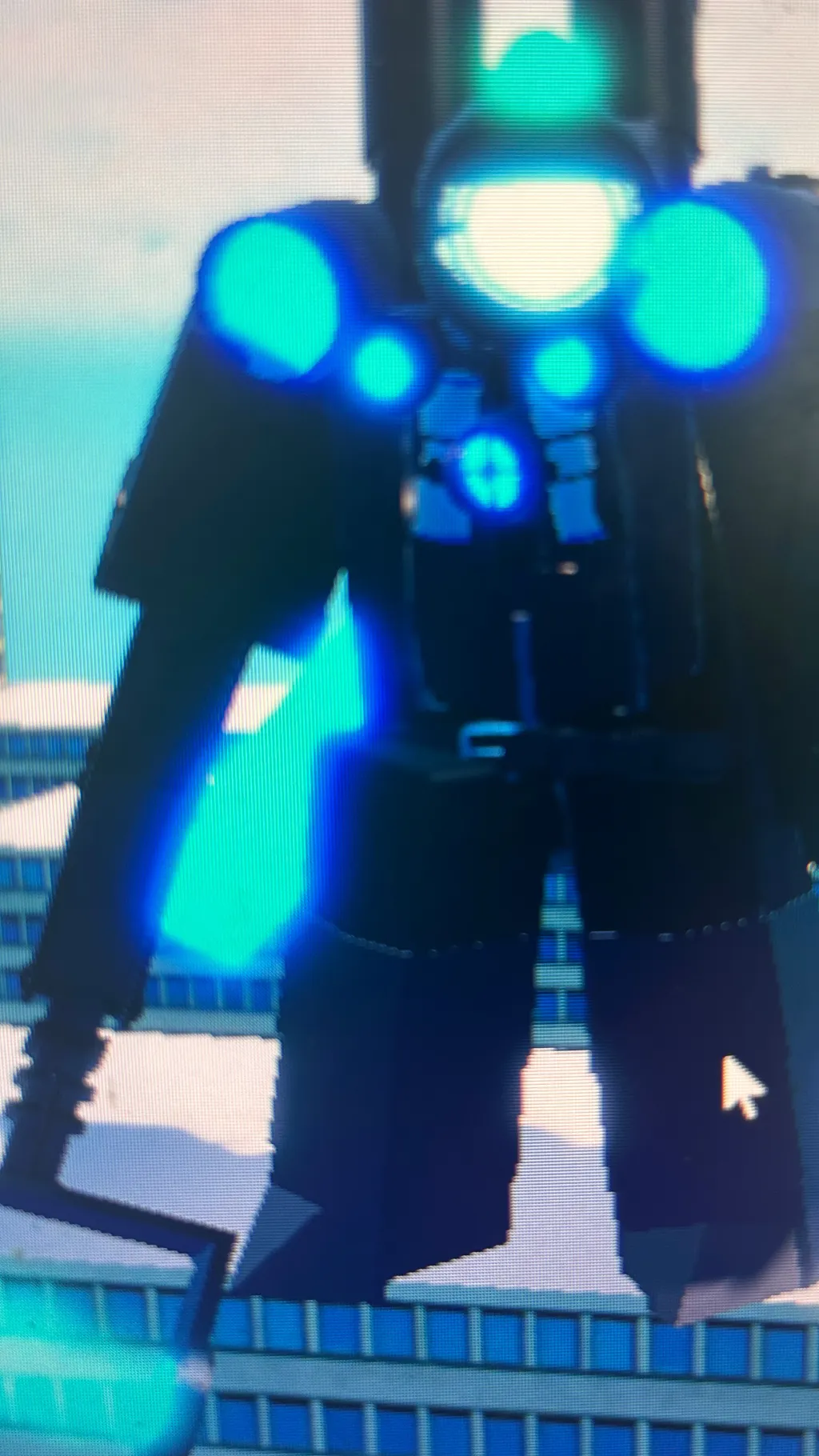 ai character:  titan telescope background