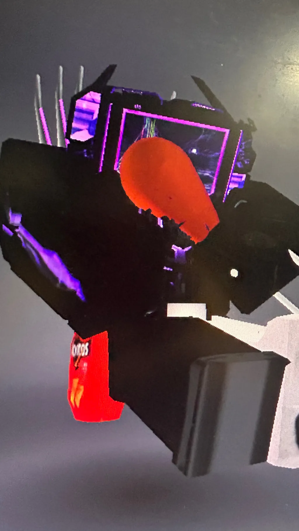 ai character: Mech titan tv background