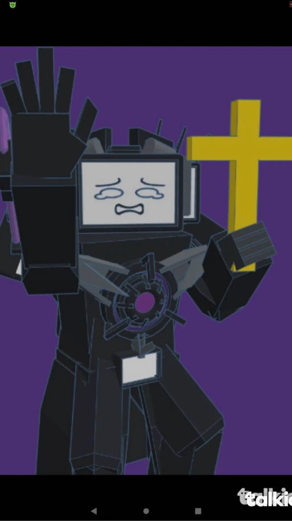 ai character: Mech titan tv background