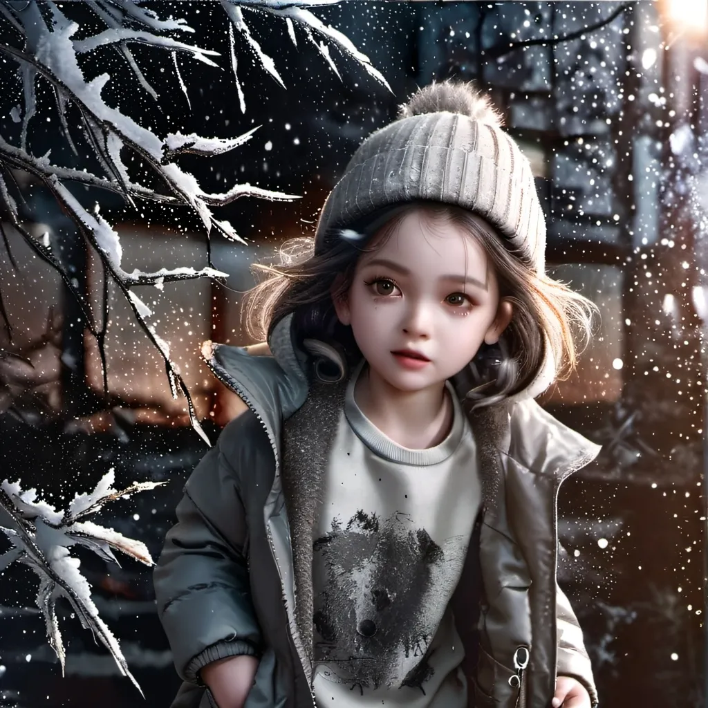 chat with ai character: freezing child