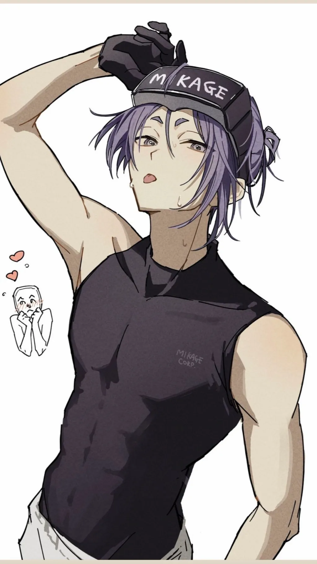 ai character: Blk sick background