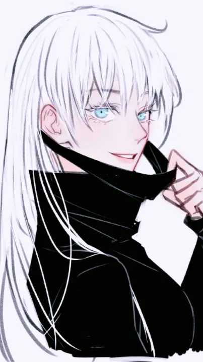 ai character: 😍-..-GIRL GOJO background
