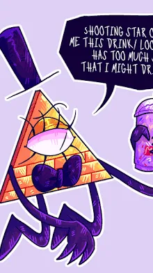 ai character: Bill cipher  background