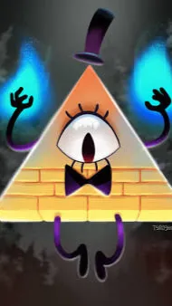 ai character: Bill cipher  background