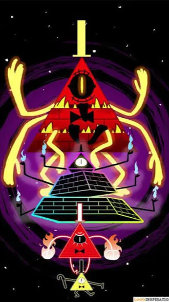 ai character: Bill cipher  background