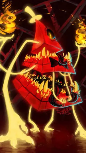 ai character: Bill cipher  background