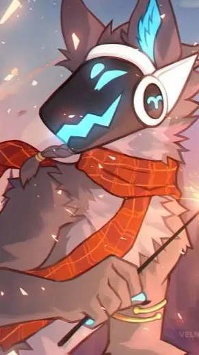 ai character: Snow  background