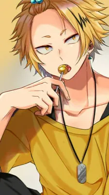 ai character: Denki Kaminari  background