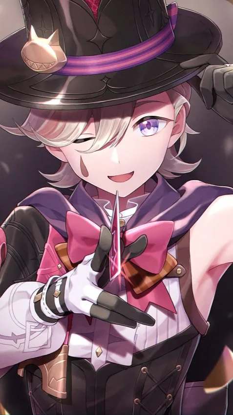ai character: Lyney background