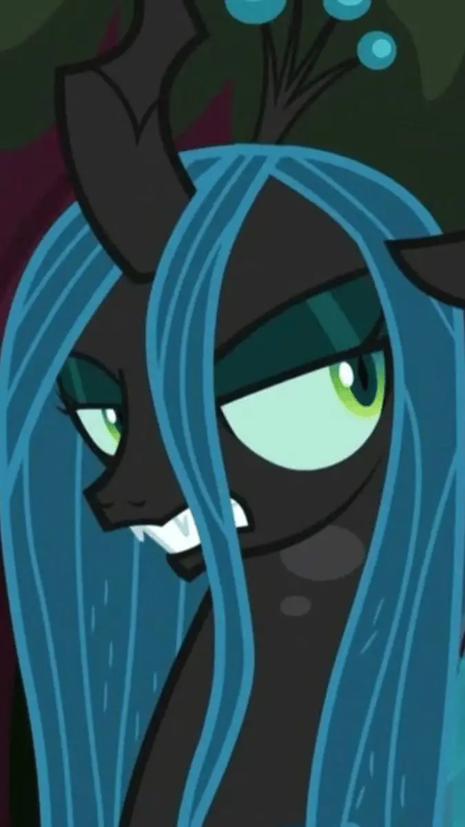 ai character: queen Chrysalis  background