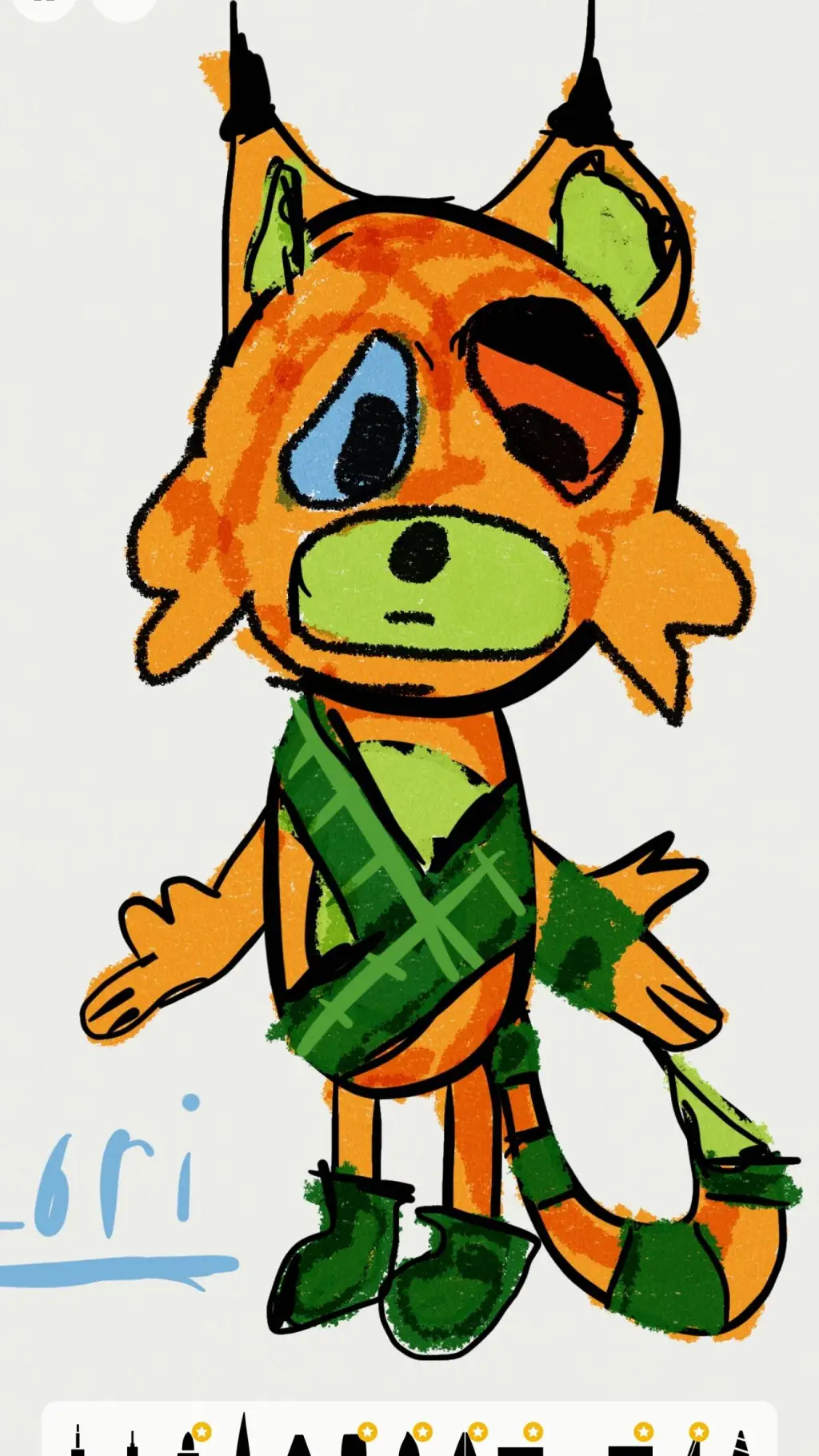 ai character: Lori (my oc)  background