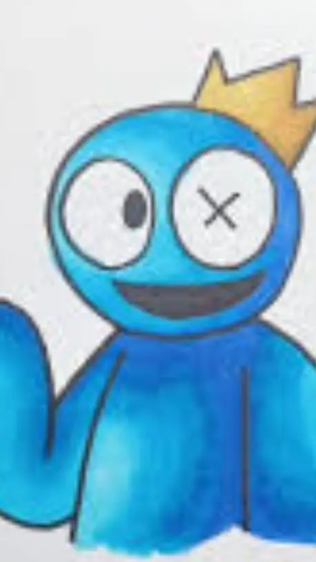 ai character: Blue goes Crazy background