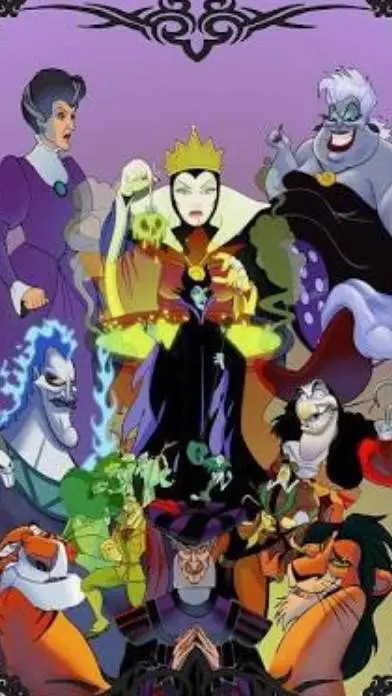ai character: Disney Villians  background