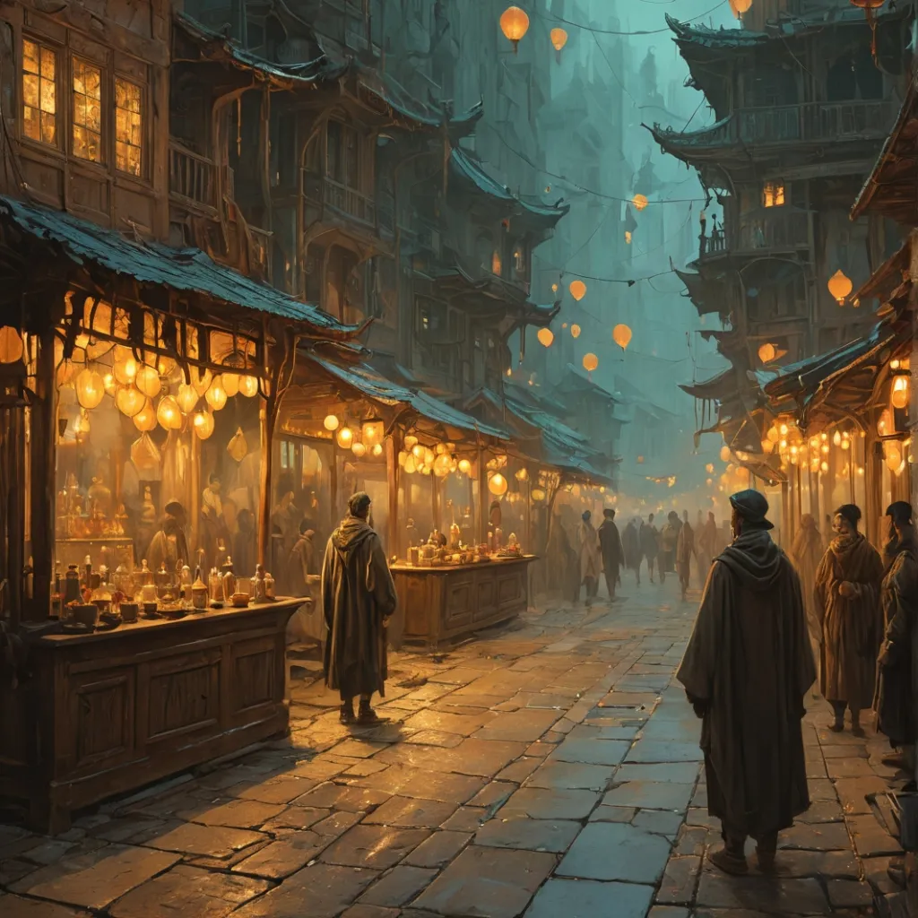chat with ai character: The Waking Market