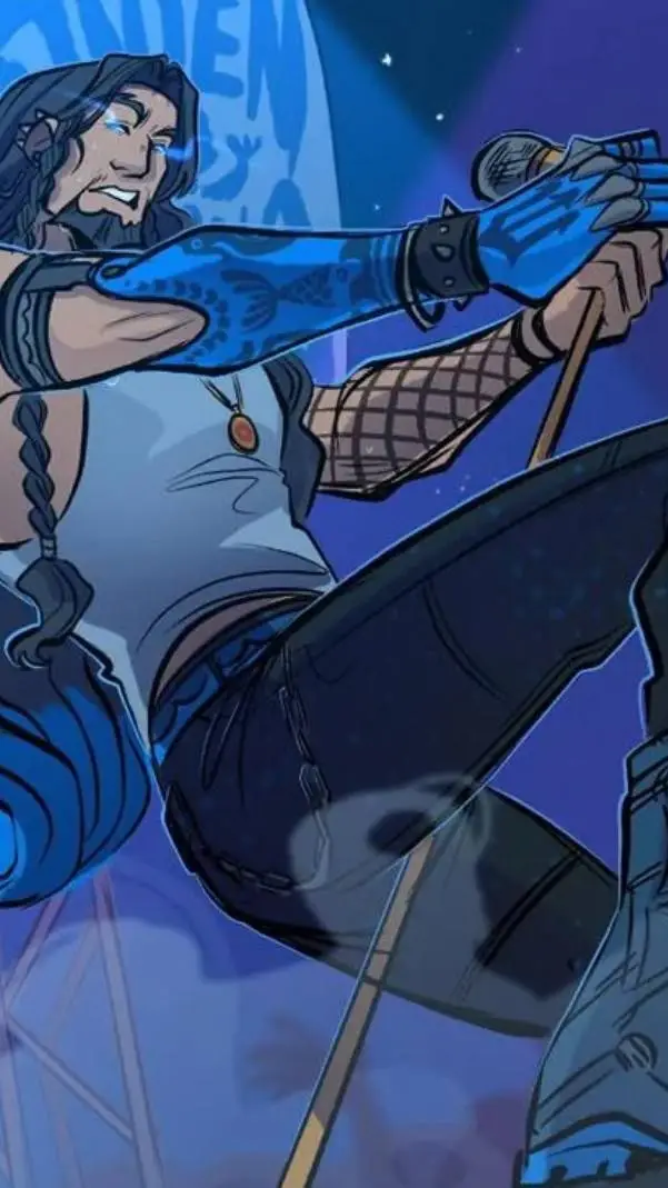 ai character: poseidon x yn background