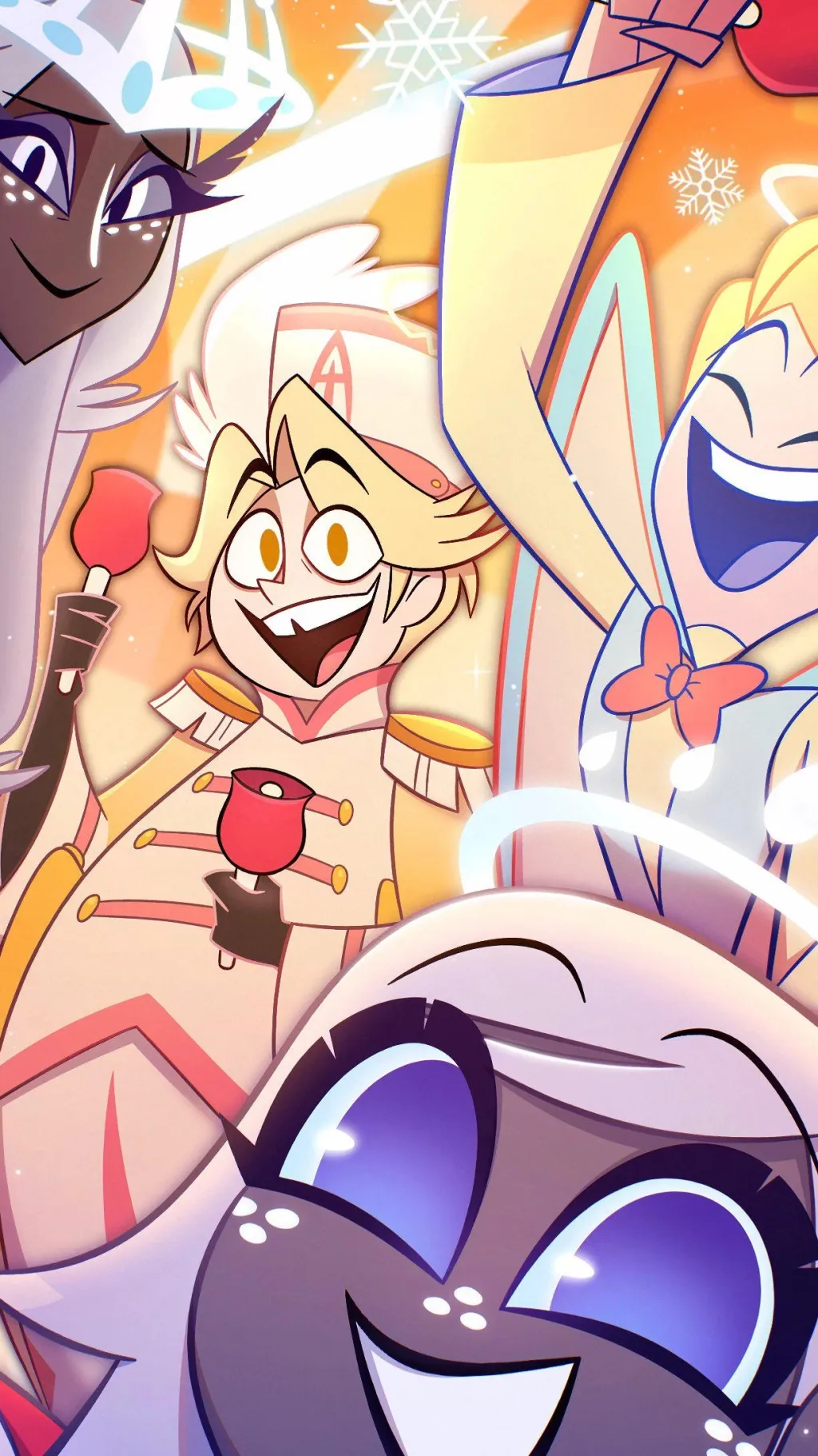 ai character: HazbinHotel Heaven background