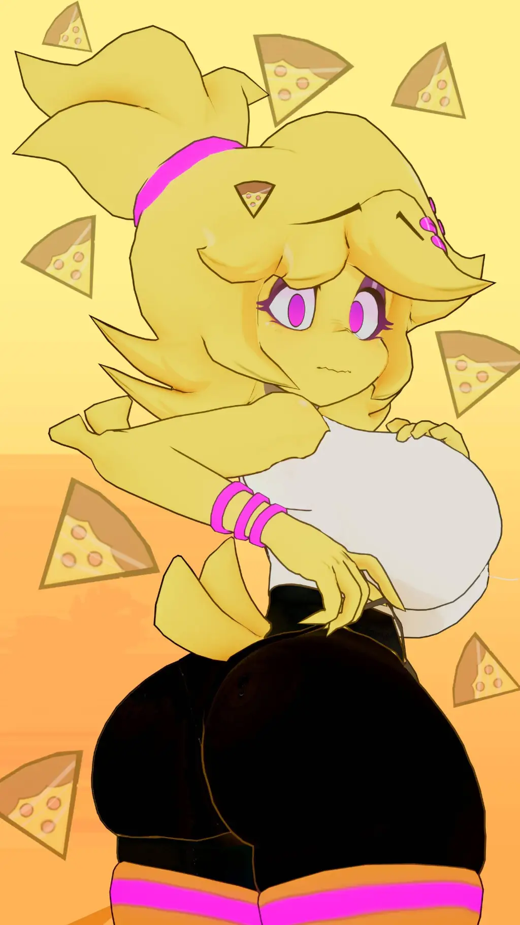 ai character: Chiku, the Chicken background