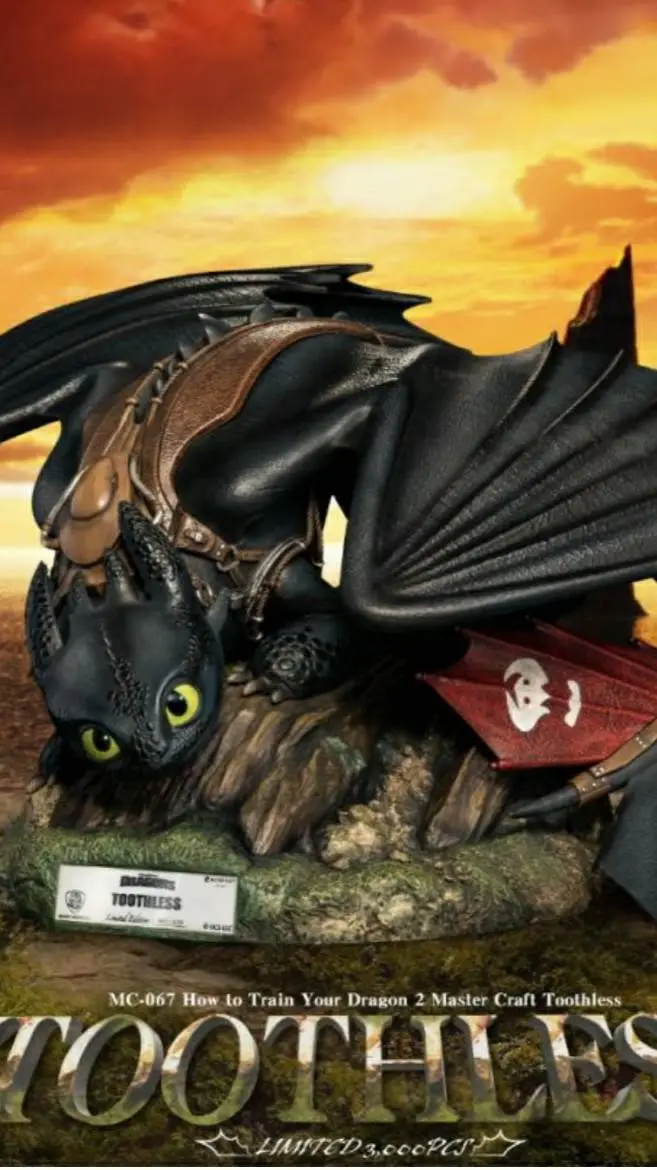 ai character: toothless  background