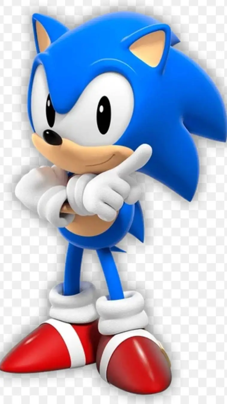 ai character: sonic classic. background