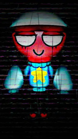 ai character: glitchy Gigi background