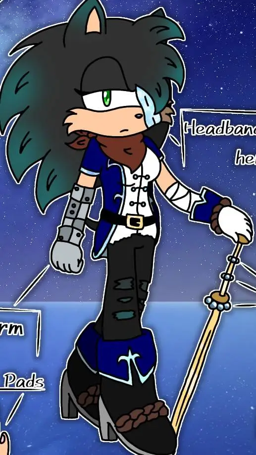ai character: Siri the Hedgehog background