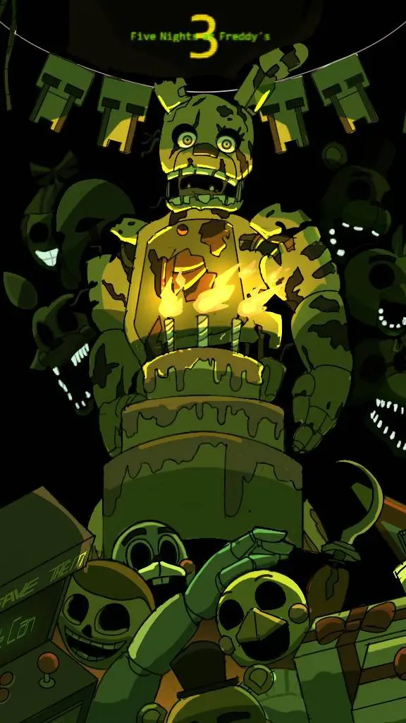 ai character: Fnaf 3  background