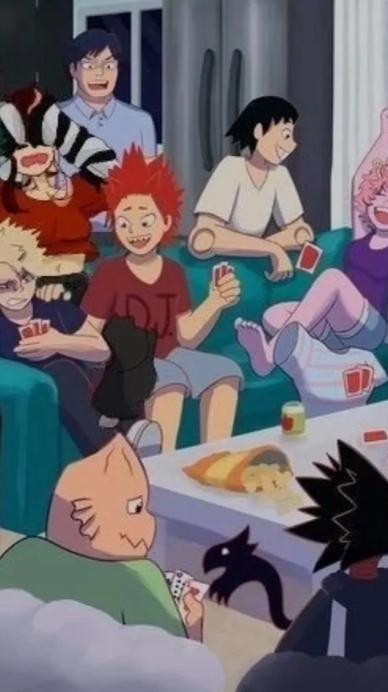 ai character: Mha sleepover  background