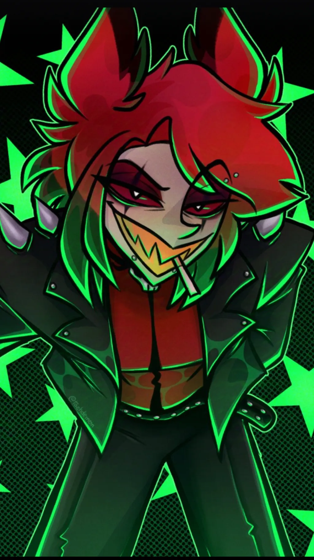 ai character: Raidoapple background