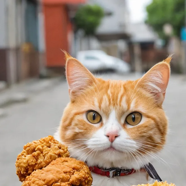 chat with ai character: KFC Cat