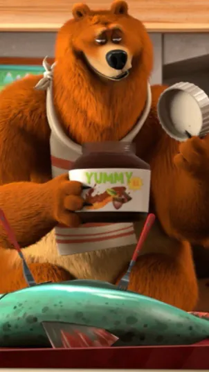 ai character: Grizzly bear background