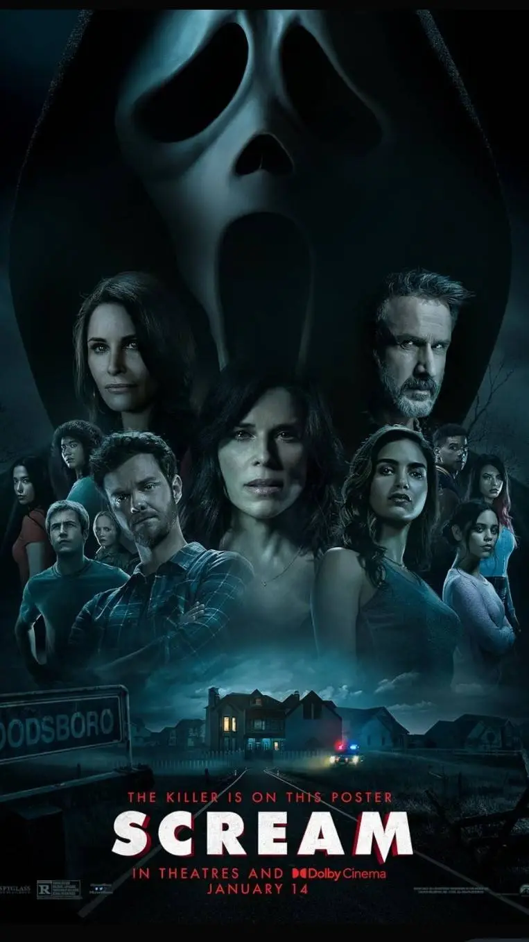 ai character: SCREAM 5 background