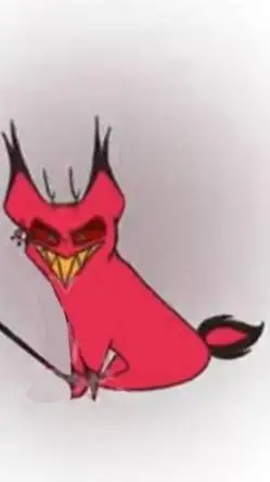 ai character: Cursed alastor cat background