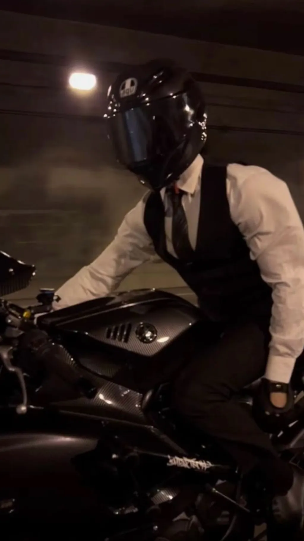 ai character: Biker background