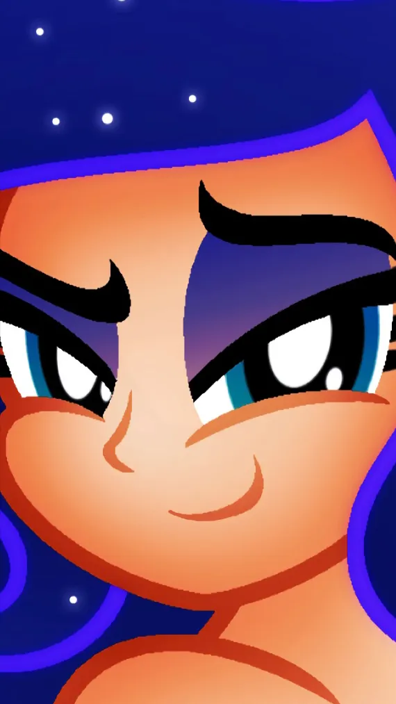 ai character: Luna  background